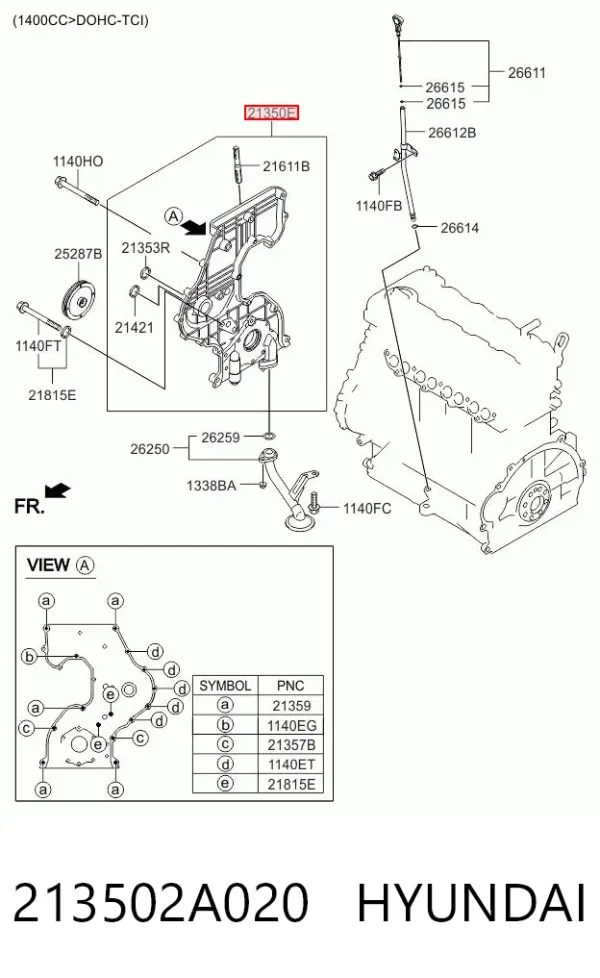  213502A020 Hyundai/Kia