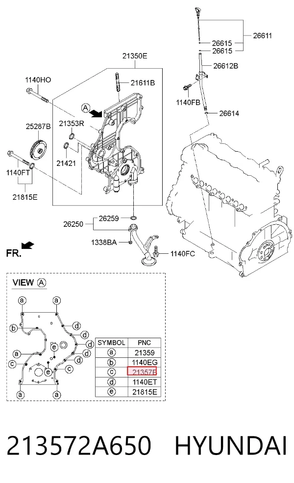  213572A650 Hyundai/Kia