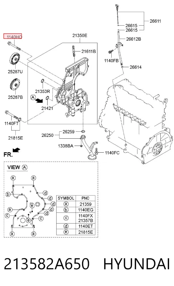  213582A650 Hyundai/Kia