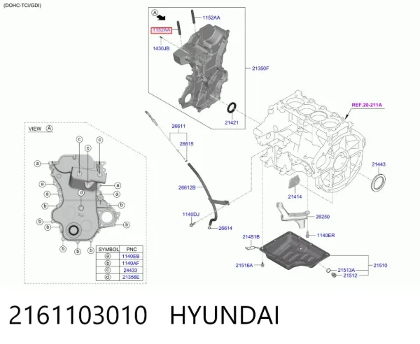  2161103010 Hyundai/Kia