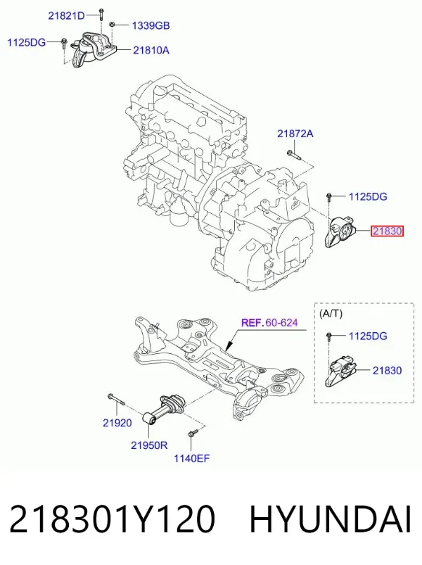 Taco de caja de cambios KIA Picanto II