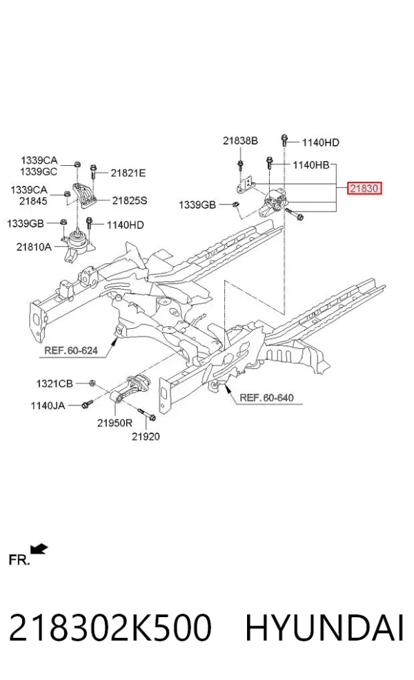 Soporte de motor trasero KIA Soul I
