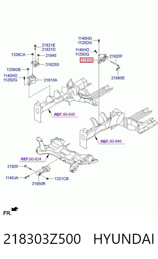 Taco de caja de cambios KIA Carens III