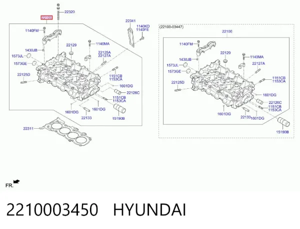 Culata Hyundai I10 PA