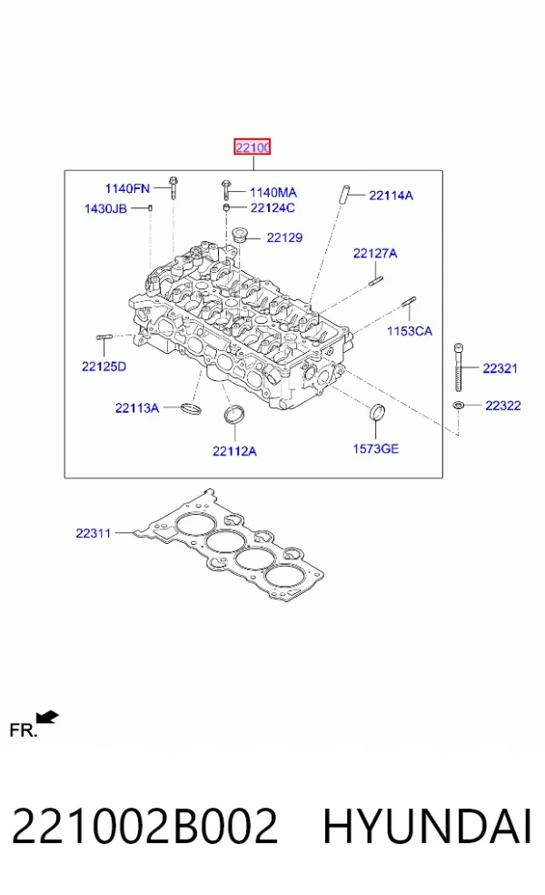 Culata 221002B002 Hyundai/Kia