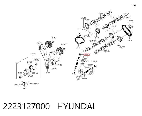 Taqués hidráulicos 2223127000 Hyundai/Kia
