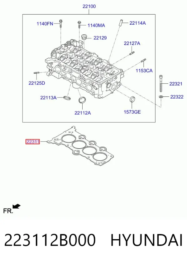 Junta de culata 223112B000 Hyundai/Kia