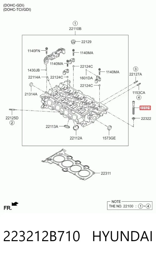  223212B710 Hyundai/Kia