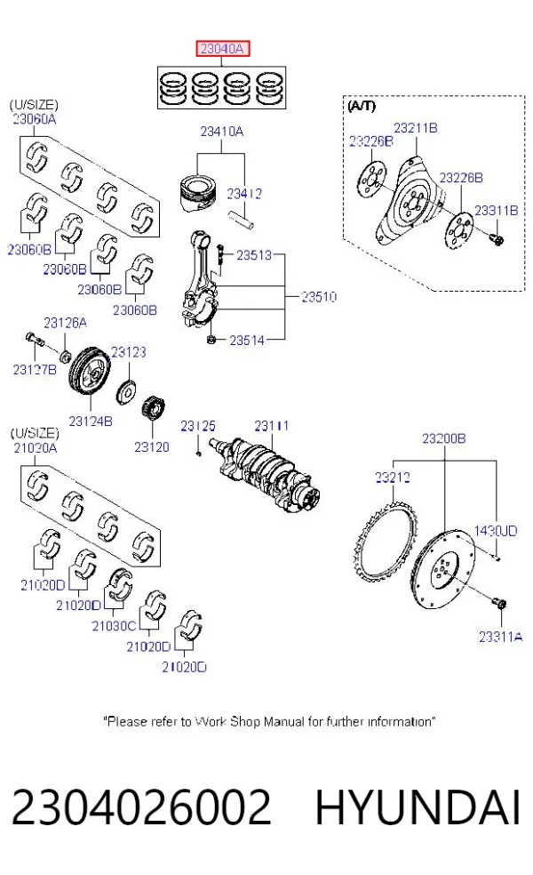 Juego de anillos de pistón, motor, STD SWG30035ZZ NE/NPR