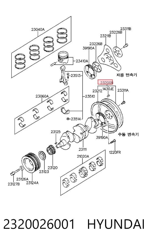 Volante motor Hyundai Accent II