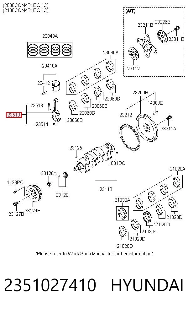 Biela 2351027410 Hyundai/Kia