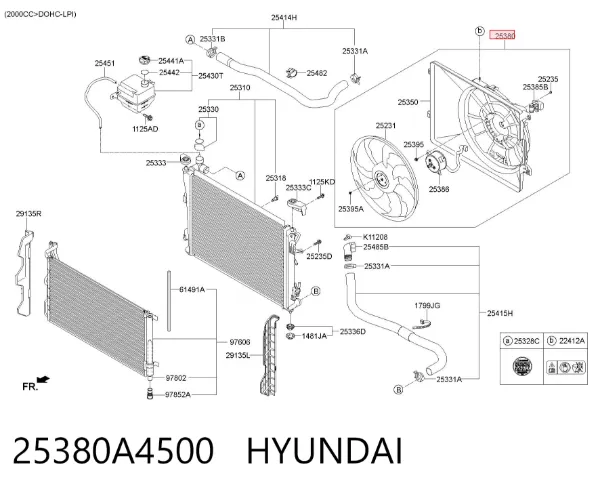  25380A4500 Hyundai/Kia