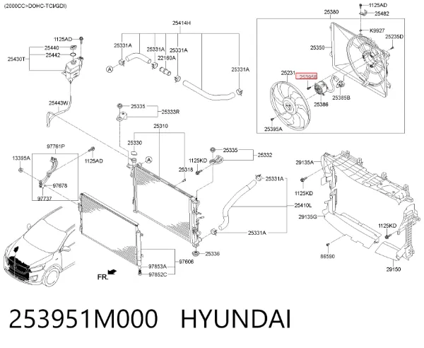  253951M000 Hyundai/Kia
