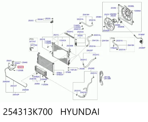 Vaso de expansión Hyundai Sonata V