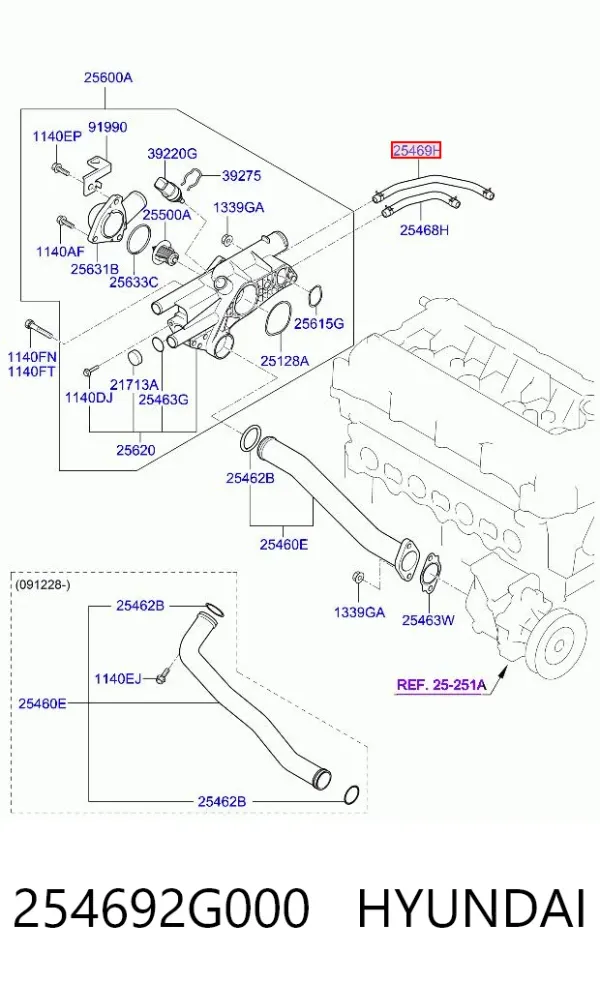  254692G000 Hyundai/Kia