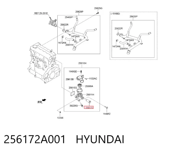  256172A001 Hyundai/Kia