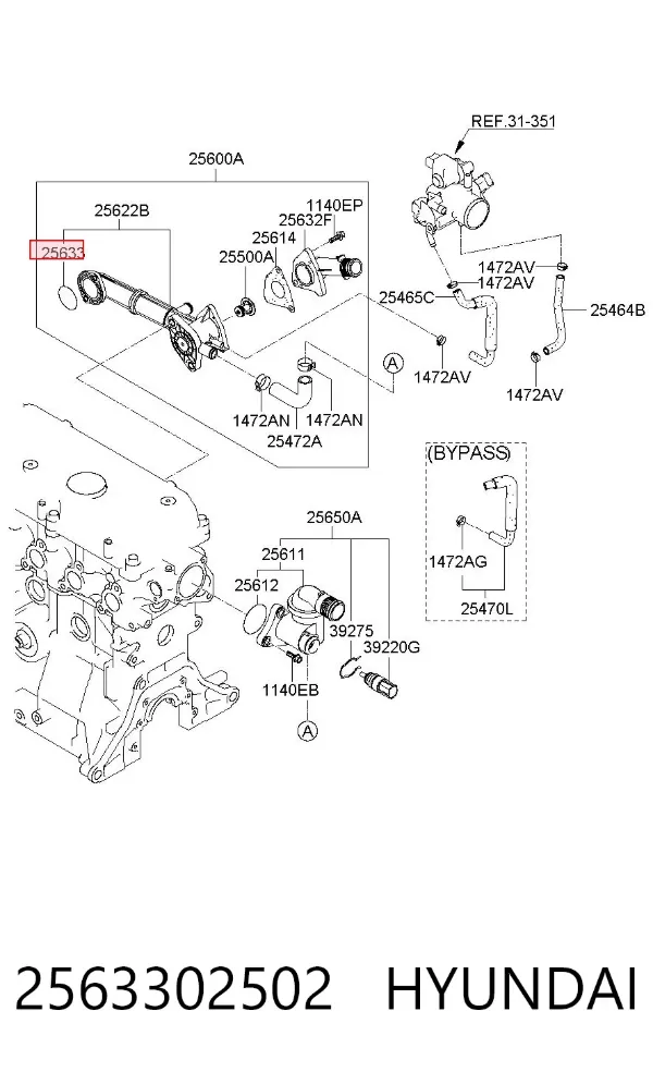  2563302502 Hyundai/Kia