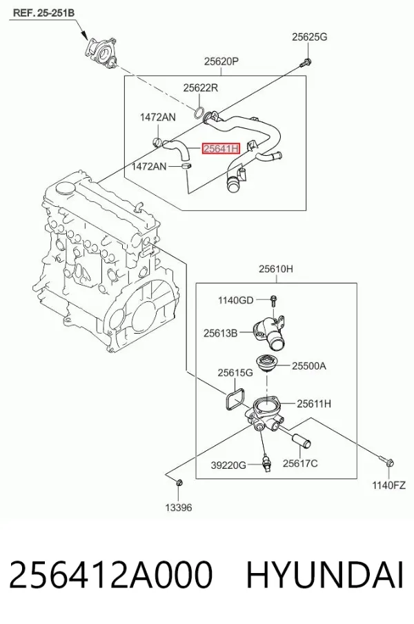  256412A000 Hyundai/Kia
