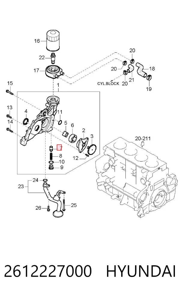  2612227000 Hyundai/Kia