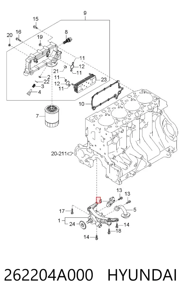  262204A000 Hyundai/Kia