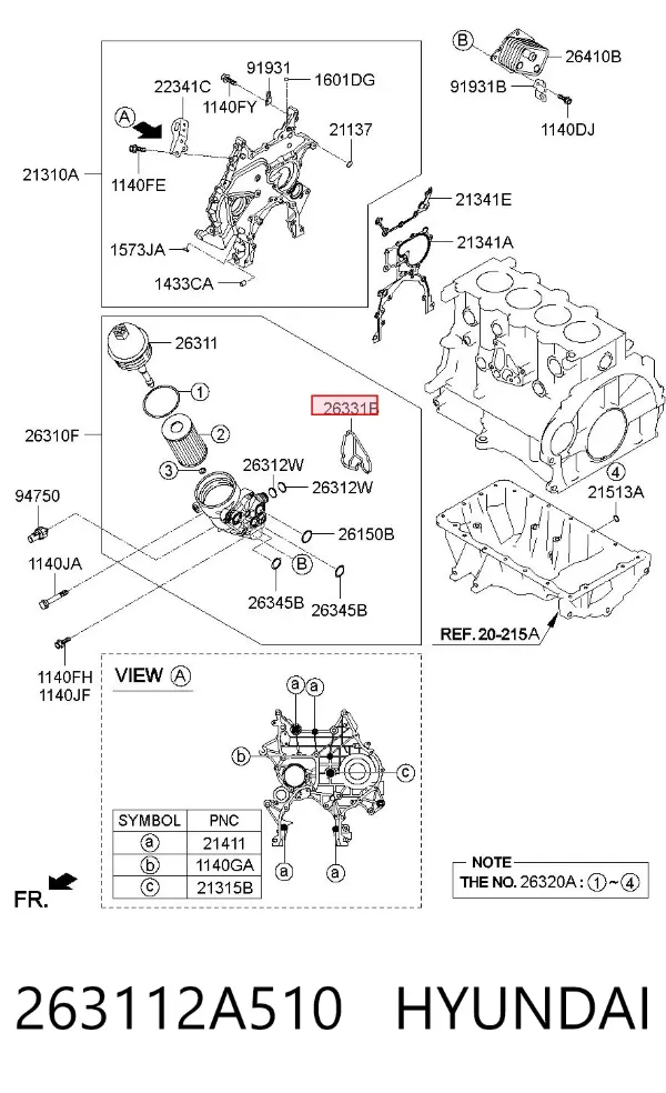  263112A510 Hyundai/Kia