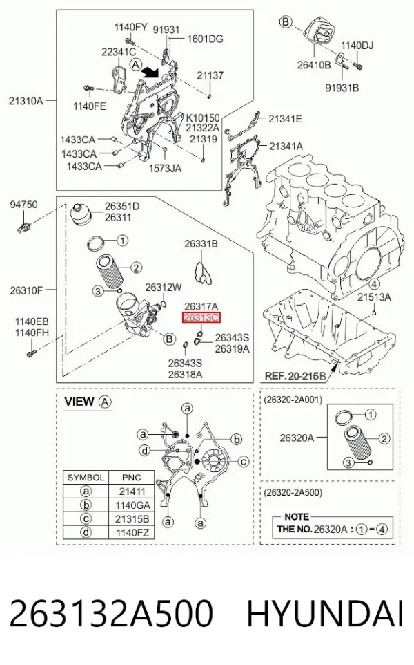 263132A500 Hyundai/Kia