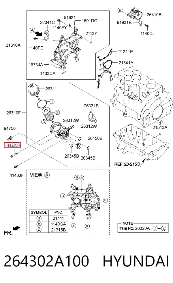  264302A100 Hyundai/Kia