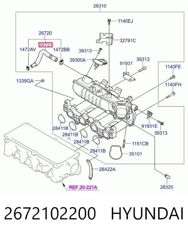  2672102200 Hyundai/Kia