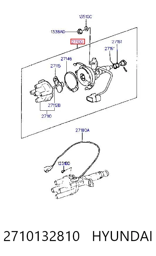 Distribuidor 2710132810 Hyundai/Kia