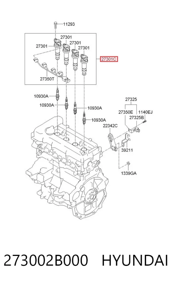 Bobina 273002B000 Hyundai/Kia