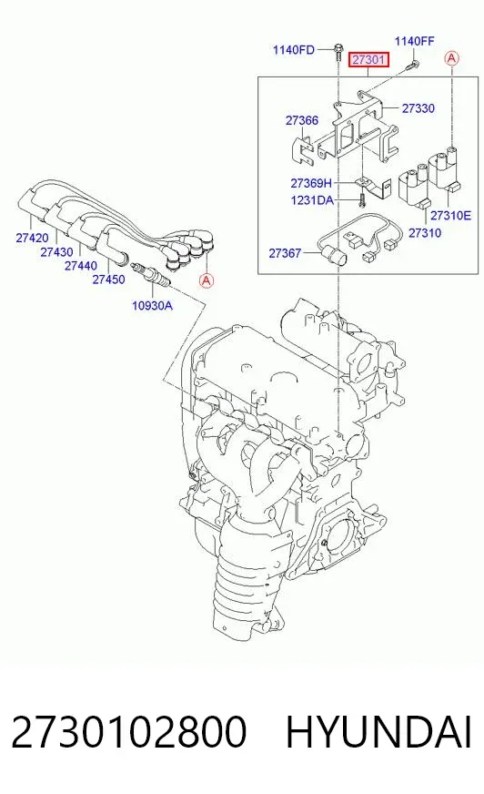 Bobina 2730102800 Hyundai/Kia