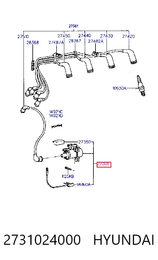 Bobina 2731024000 Hyundai/Kia