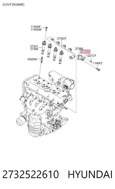 Distribuidor de encendido HYUNDAI 2732522610
