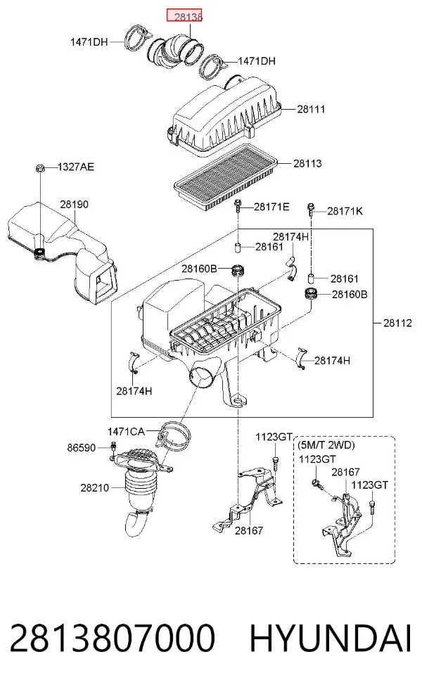  2813807000 Hyundai/Kia