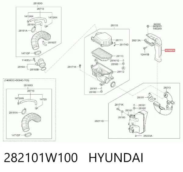  282101W100 Hyundai/Kia
