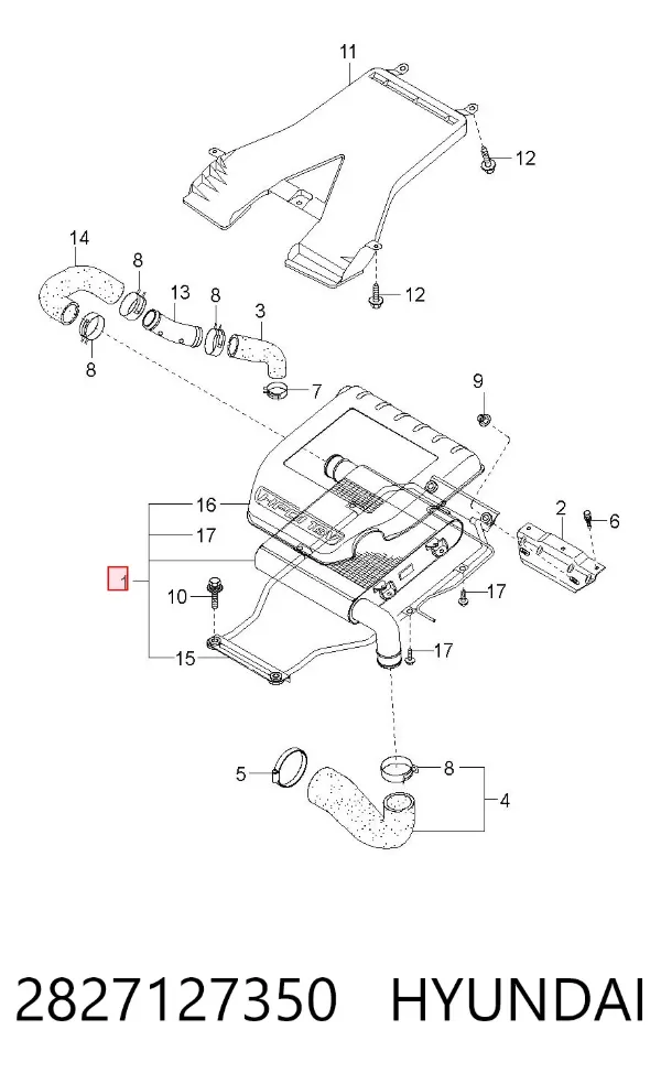 Intercooler KIA Carens I
