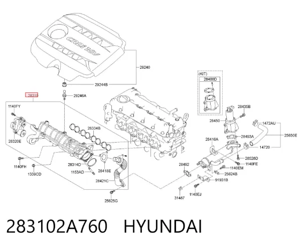 Colector de admisión Hyundai I30 GDH