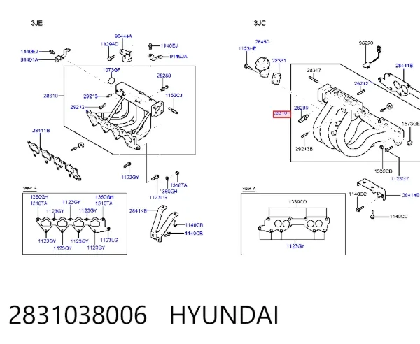 Colector de admisión Hyundai Sonata IV
