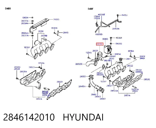 Válvula EGR Hyundai H100 P