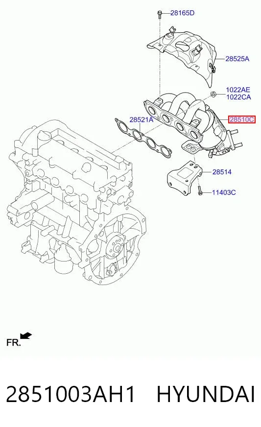 Catalizador 2851003AH1 Hyundai/Kia