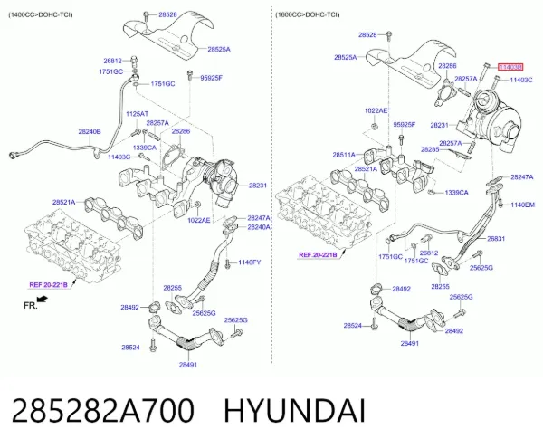  285282A700 Hyundai/Kia