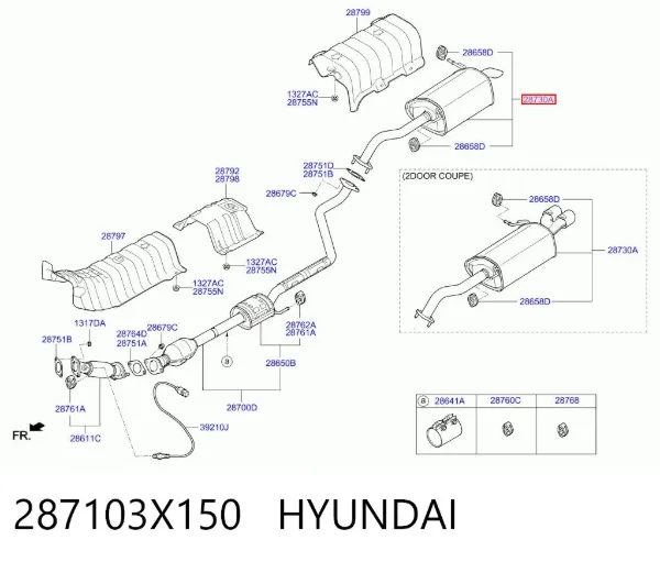 Silenciador trasero Hyundai Elantra V