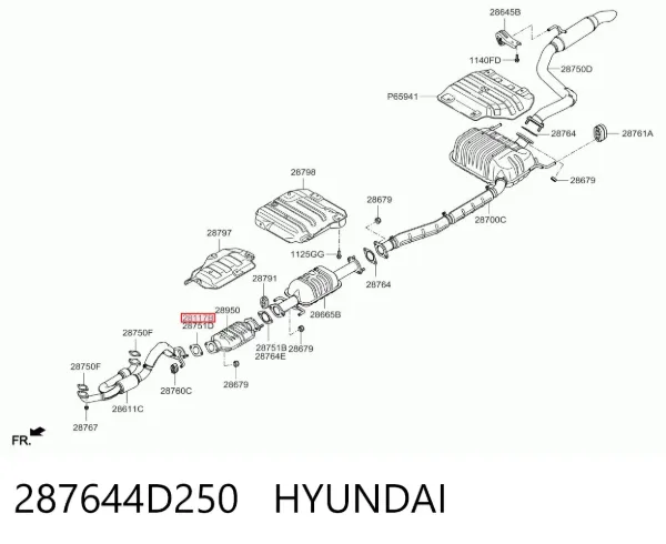Junta de escape Hyundai I10 PA