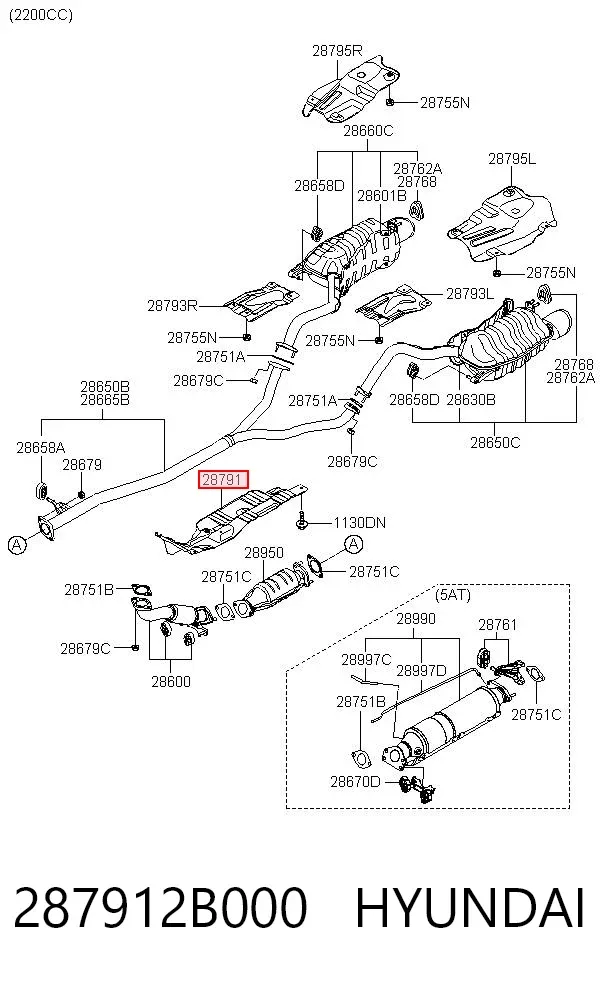  287912B000 Hyundai/Kia