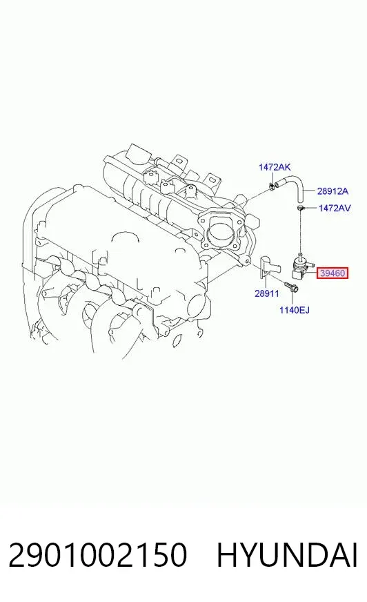 Válvula EGR Hyundai I10 PA