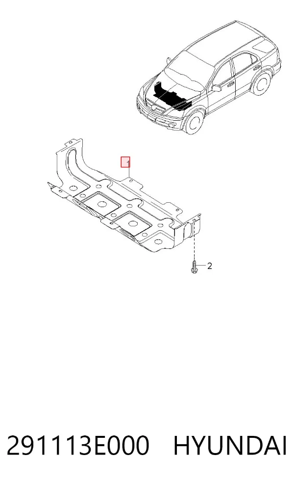 Protección motor / empotramiento KIA Sorento I