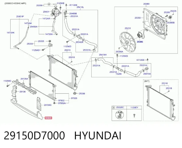  29150D7000 Hyundai/Kia