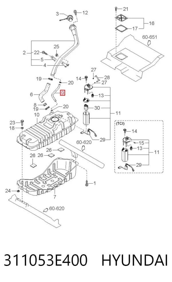  311053E400 Hyundai/Kia