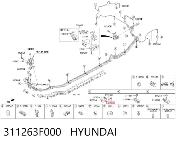  311263F000 Hyundai/Kia
