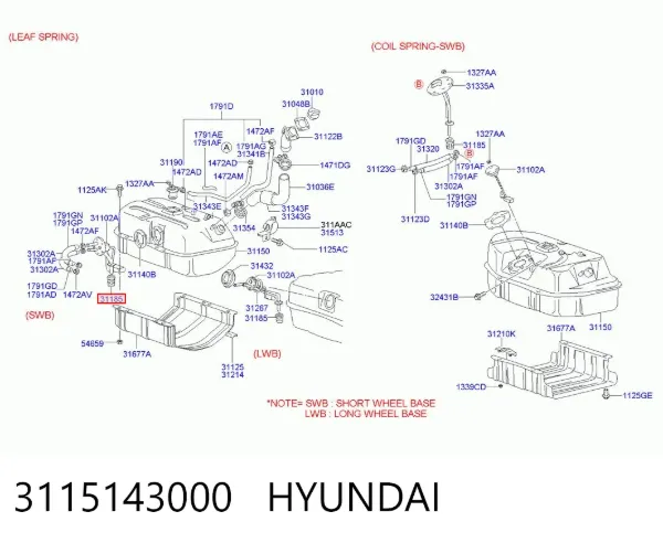 3115143000 Hyundai/Kia